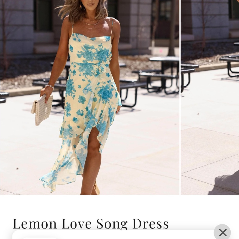 Blue Floral Dress